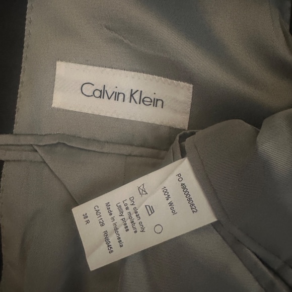 Calvin Klein Full Tuxedo 38R Pants 32" waist 29.5" inseam Gently worn 100% wool - Picture 7 of 7